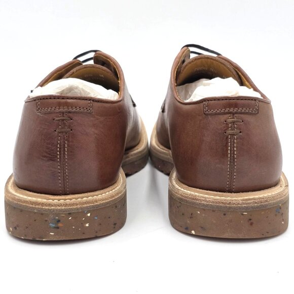 NEW Barneys New York 7656 Maine Burnished Brown Leather Derby Men 8.5 Dress Shoe main image 10
